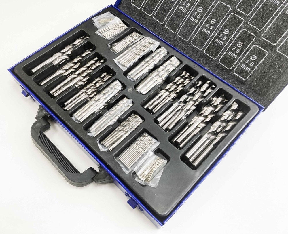 DRILL BIT SET HSS METRIC 170PC 1-8mm - TOOLZONE KDPDR057