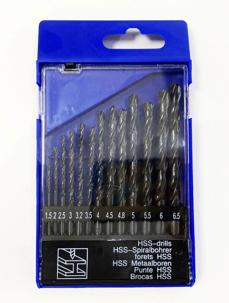 DRILL BIT SET HSS 13PC 1.5-6.5mm - TOOLZONE KDPDR082
