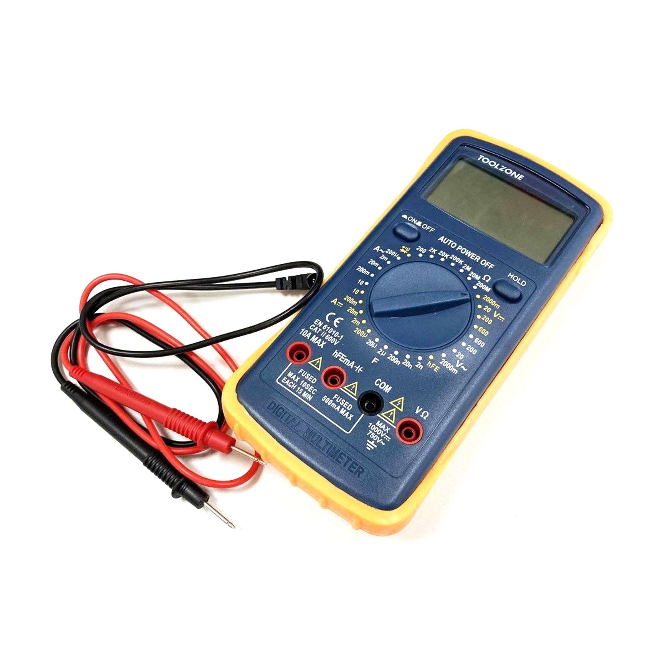 DIGITAL MULTIMETER LARGE LCD DISPLAY ROHS COMPLIANT - TOOLZONE KDPEL060
