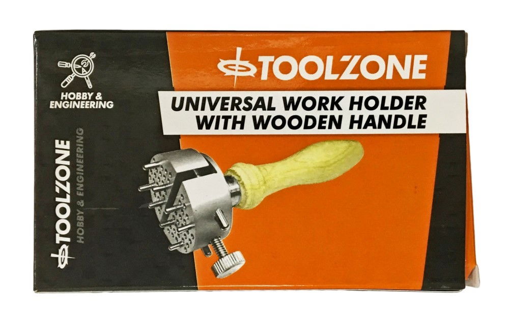 UNIVERSAL WORK HOLDER ALUMINIUM AND WOOD MAX OPENING 225mm 8 PINS - TOOLZONE KDPHB203