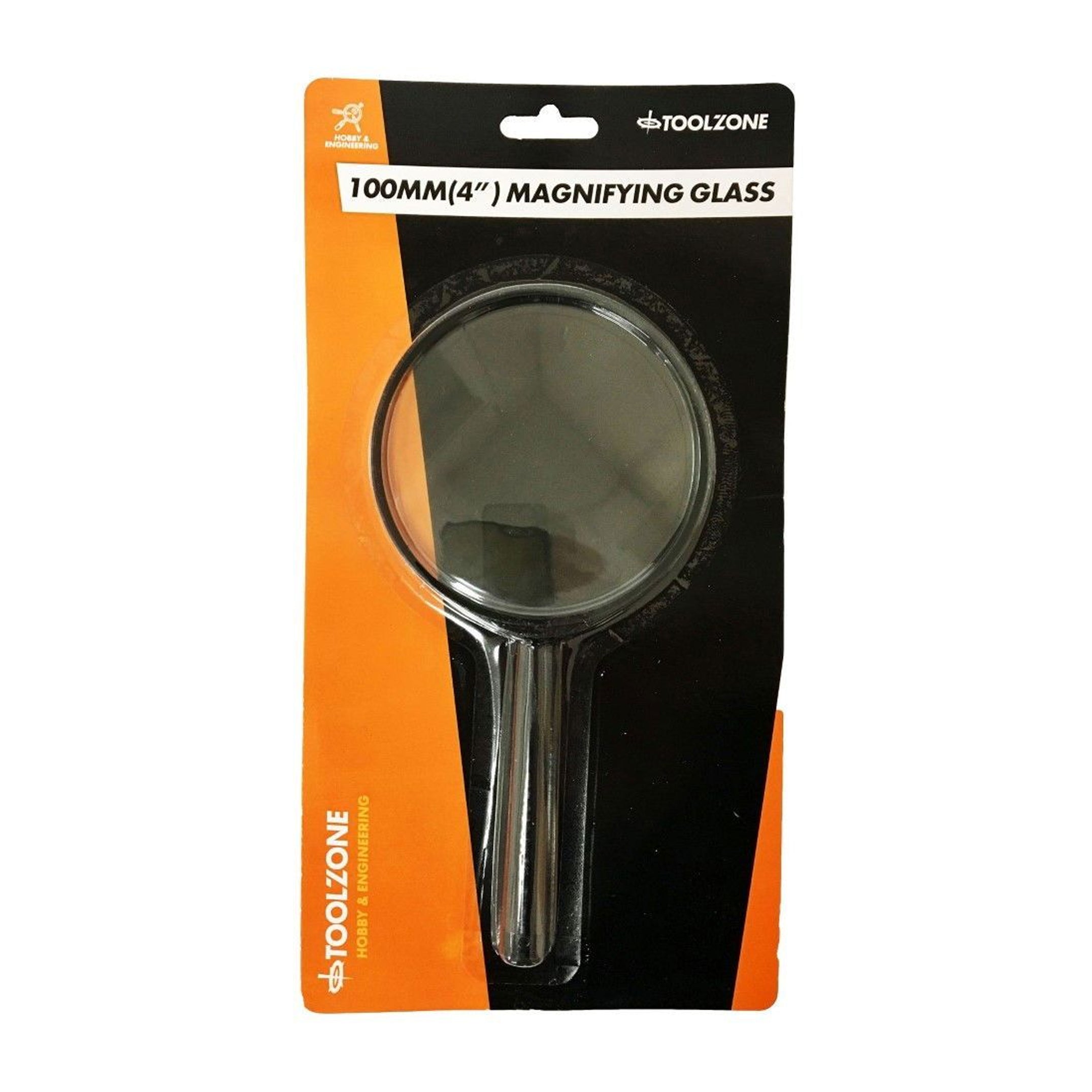 MAGNIFYING GLASS 4 100mm 3x GLASS LENS - TOOLZONE KDPHB234