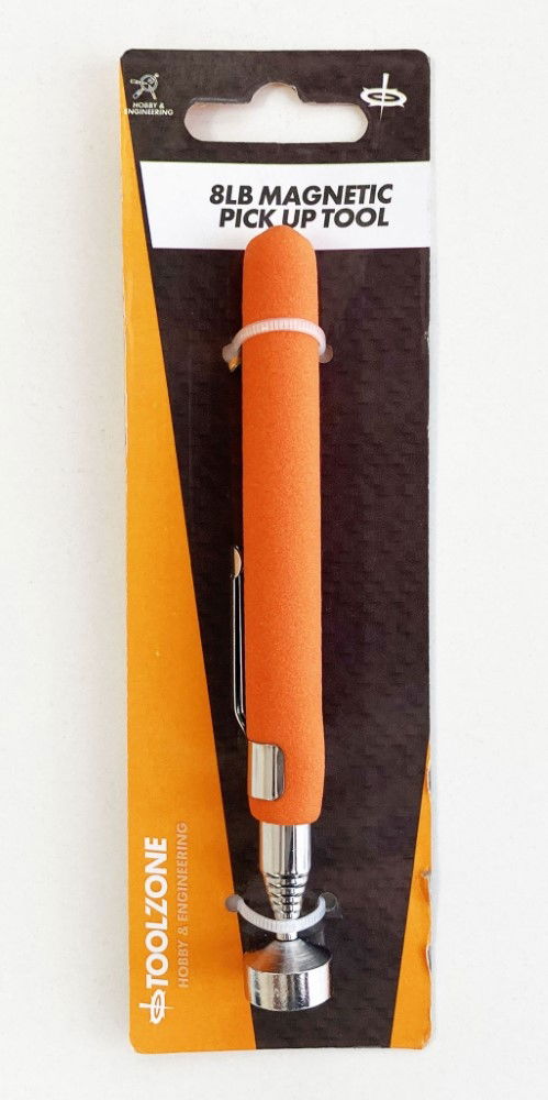 MAGNETIC PICK UP TOOL PEN TYPE 8lb EXTENDS 125-635mm 15mm MAGNET - TOOLZONE KDPHB247