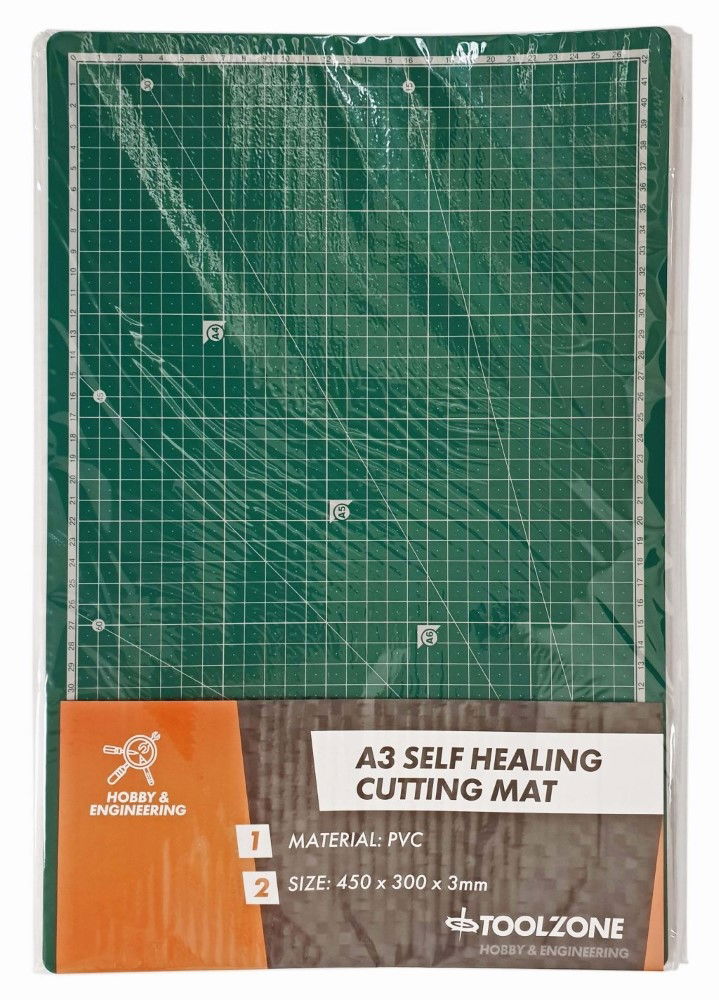 A3 CUTTING MAT TRIPLE LAYER NON SLIP 30x45cm - TOOLZONE KDPHB269