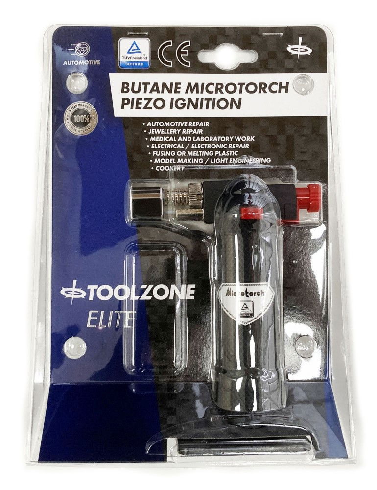 BUTANE MICROTORCH PIEZO IGNITION - TOOLZONE KDPHB289