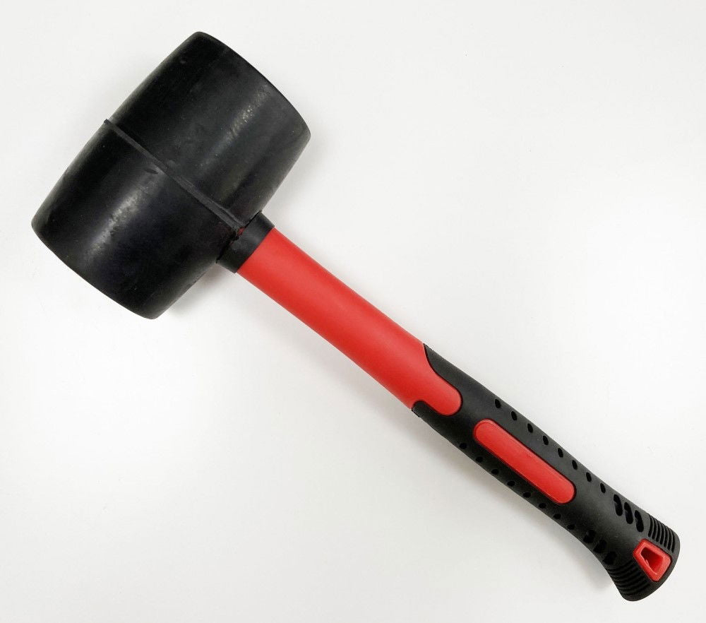RUBBER MALLET 32oz 70% FIBRE HANDLE - TOOLZONE KDPHM010