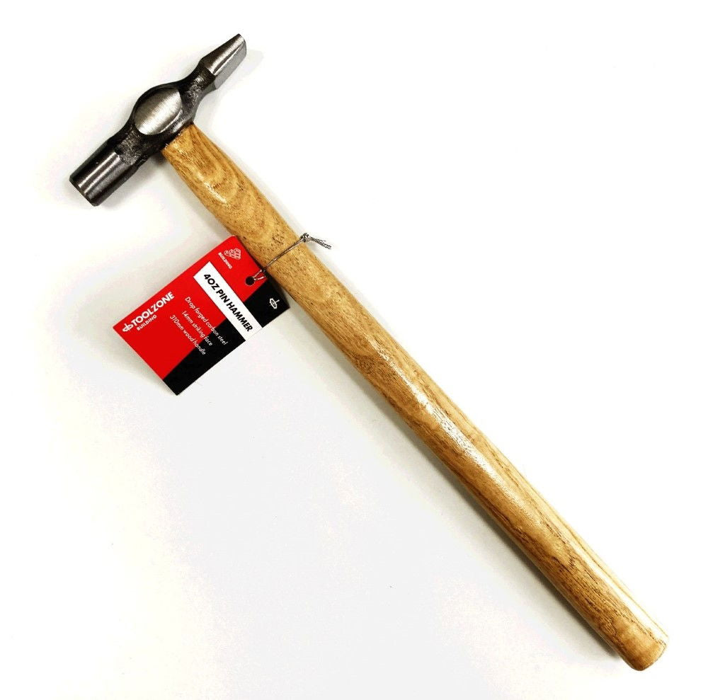 PIN HAMMER 4oz WOOD HANDLE 310mm - TOOLZONE KDPHM069