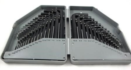 HEX KEY SET METRIC AND AF 30pc IN CASE LONG AND SHORT ARM - TOOLZONE KDPHX023