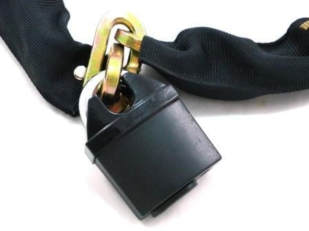 CHAIN 1100mm x 10mm WITH 65mm HEAVY DUTY PADLOCK AND 3 KEYS - TOOLZONE KDPLK074
