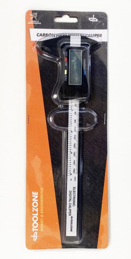 DIGITAL VERNIER CARBON FIBRE 0-150mm 0-6 - TOOLZONE KDPMS052