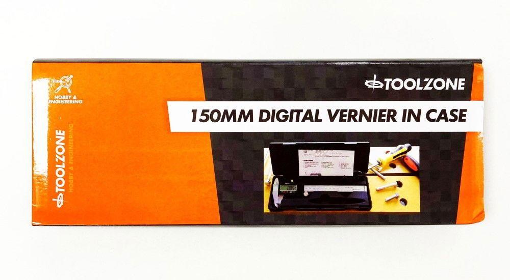 DIGITAL VERNIER CALIPER 150mm IN CASE +/-0.02mm ACCURACY - TOOLZONE KDPMS092
