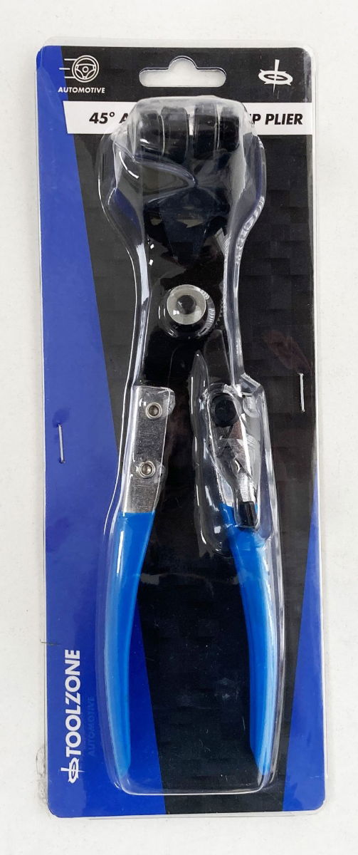 ANGLED HOSE CLIP CLAMP PLIER SWIVEL JAWS - TOOLZONE KDPPL128