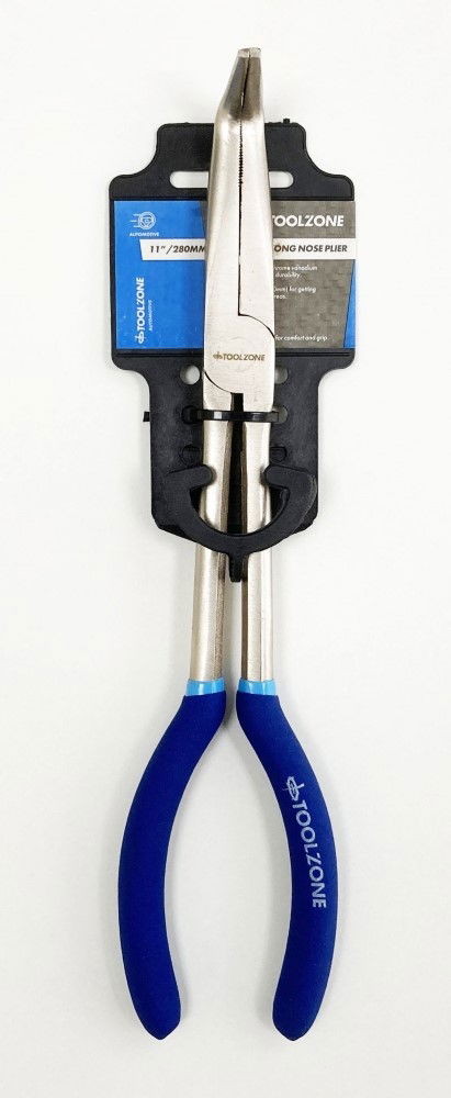 BENT NOSE PLIERS 90 DEGREE 11 CRV SOFT GRIP HANDLES - TOOLZONE KDPPL134