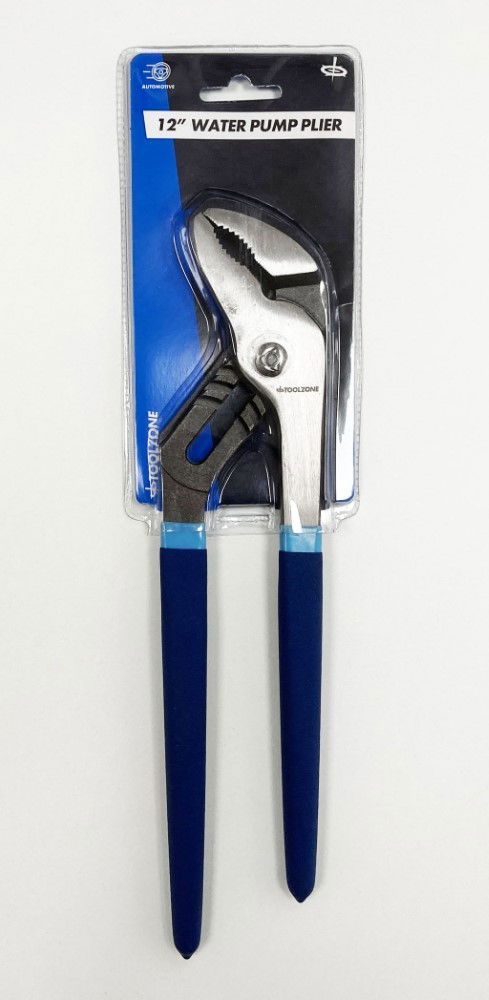 WATER PUMP PLIERS 12 SATIN FINISH GROOVE JOINT - TOOLZONE KDPPL161