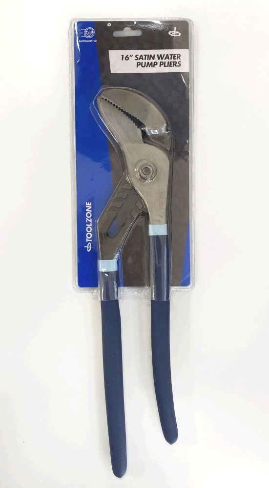 WATER PUMP PLIERS 16 SATIN FINISH GROOVE JOINT - TOOLZONE KDPPL162
