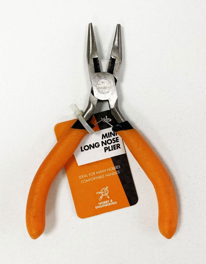 MINI LONG NOSE PLIER SPRING LOADED FOAM HANDLES - TOOLZONE KDPPL176