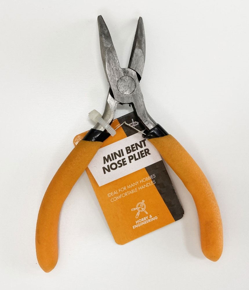 MINI BENT NOSE PLIER SPRING LOADED FOAM HANDLES - TOOLZONE KDPPL179