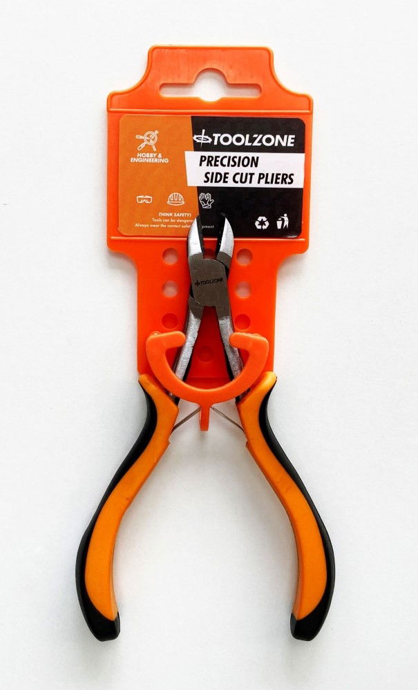 PRECISION SIDE CUT PLIERS LEAF SPRING CARBON STEEL - TOOLZONE KDPPL184