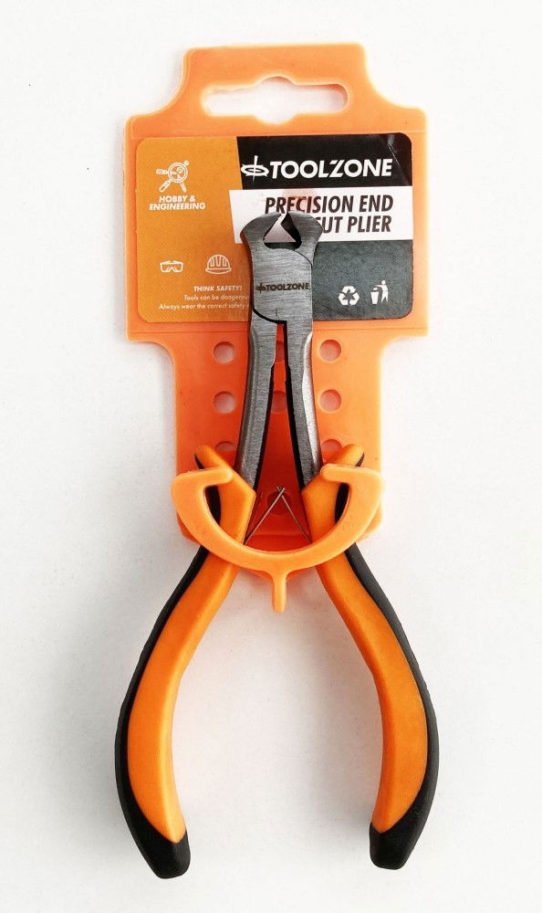 PRECISION END CUT PLIERS LEAF SPRING CARBON STEEL - TOOLZONE KDPPL188