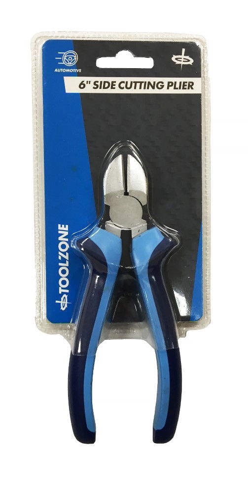 SIDE CUT PLIER HEAVY DUTY 6 SATIN FINISH DROP FORGED STEEL - TOOLZONE KDPPL204