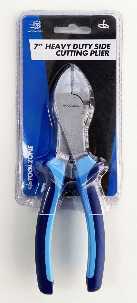 SIDE CUT PLIER HEAVY DUTY 7 SATIN FINISH DROP FORGED STEEL - TOOLZONE KDPPL207