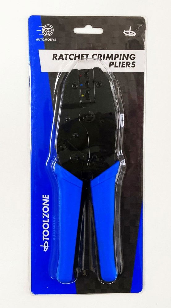 RATCHET CRIMPING PLIERS 1mm²-6mm² 230mm - TOOLZONE KDPPL261
