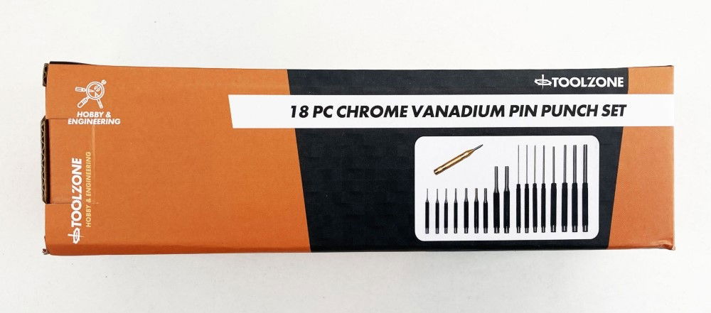 PUNCH SET 18PC CRV 1.5mm-9.5mm TETRON WALLET - TOOLZONE KDPPN011