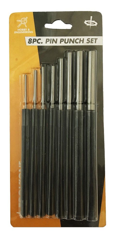 PIN PUNCH SET 8PC 3/32 TO 3/8 - TOOLZONE KDPPN140
