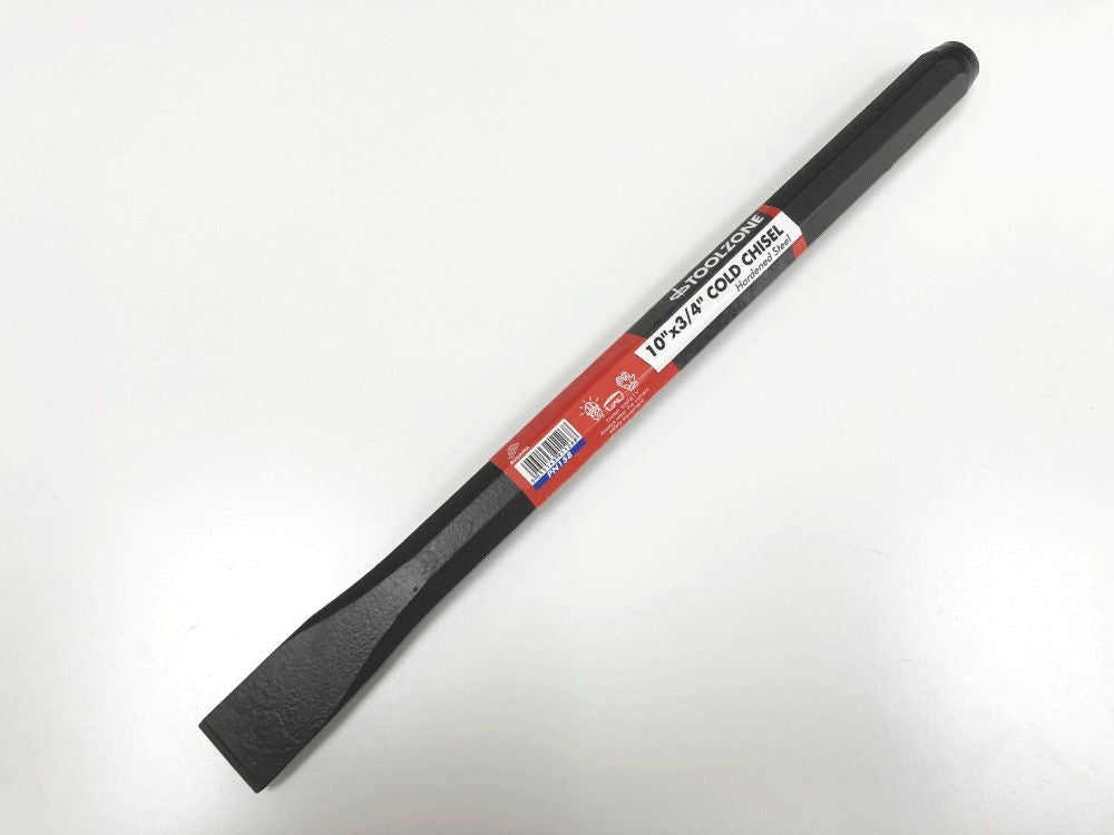 COLD CHISEL 10 x 3/4 DROP FORGED HARDENED STEEL BLACK FINISH - TOOLZONE KDPPN158