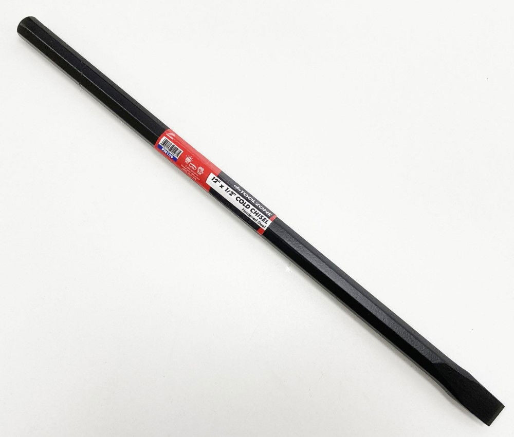COLD CHISEL 12 x 1/2 DROP FORGED HARDENED STEEL BLACK FINISH - TOOLZONE KDPPN159