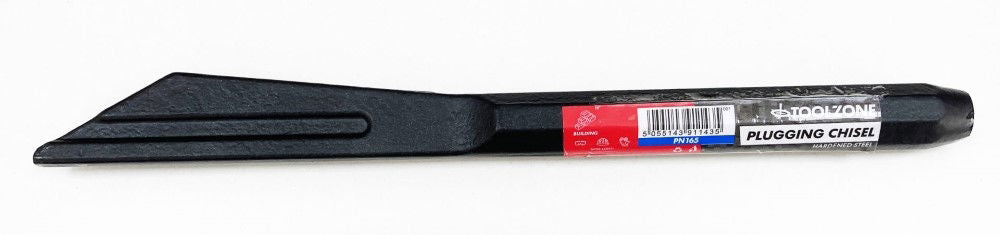 PLUGGING CHISEL 250mm x 20mm HARDENED STEEL - TOOLZONE KDPPN165