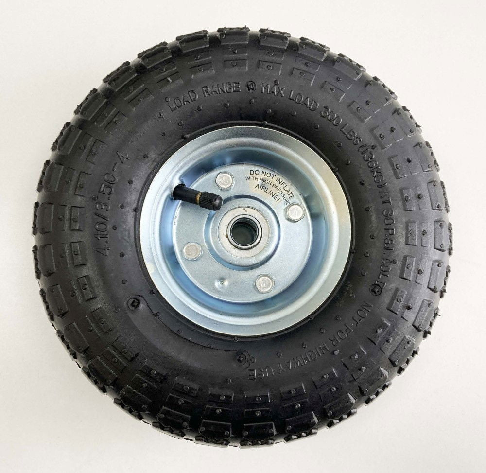 SACK TRUCK SPARE WHEEL SILVER CENTRE 250 x 76mm 16mm BORE - TOOLZONE KDPRM003