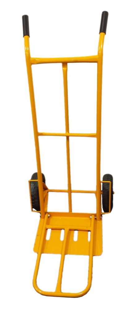 SACK TRUCK HEAVY DUTY YELLOW FOLD DOWN PLATE 200kg 1250x650x580mm - TOOLZONE KDPRM019
