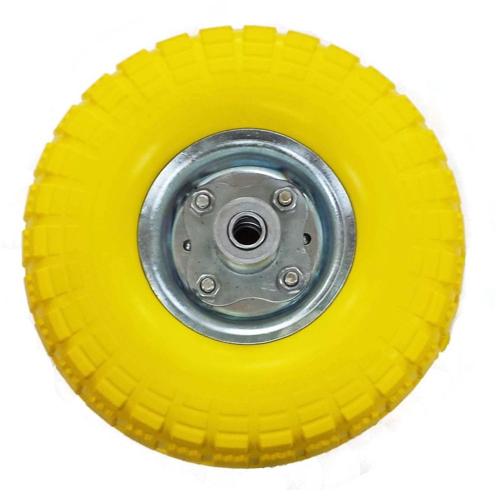 SACK TRUCK WHEEL PUNCTURE PROOF YELLOW 260x82mm 16mm BORE - TOOLZONE KDPRM027