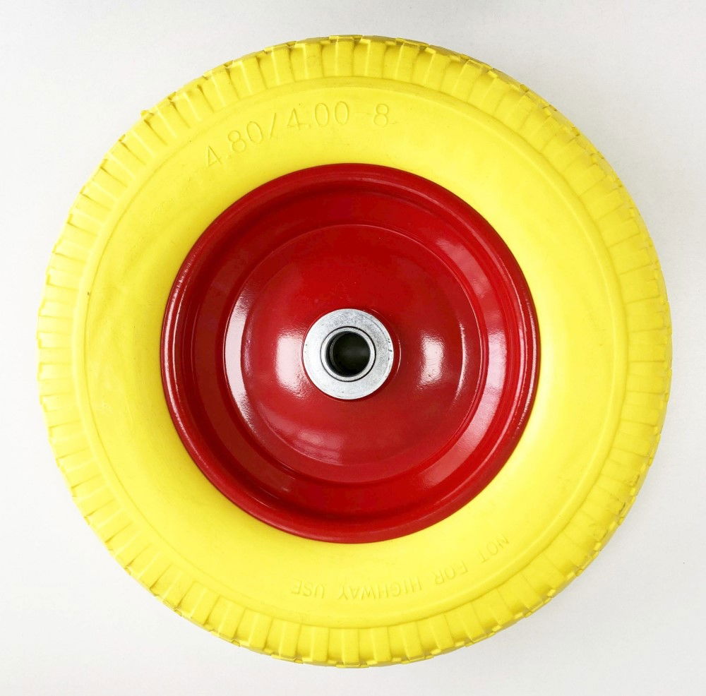 WHEELBARROW WHEEL PUNCTURE PROOF 370x85mm 25mm BORE 200kg - TOOLZONE KDPRM029