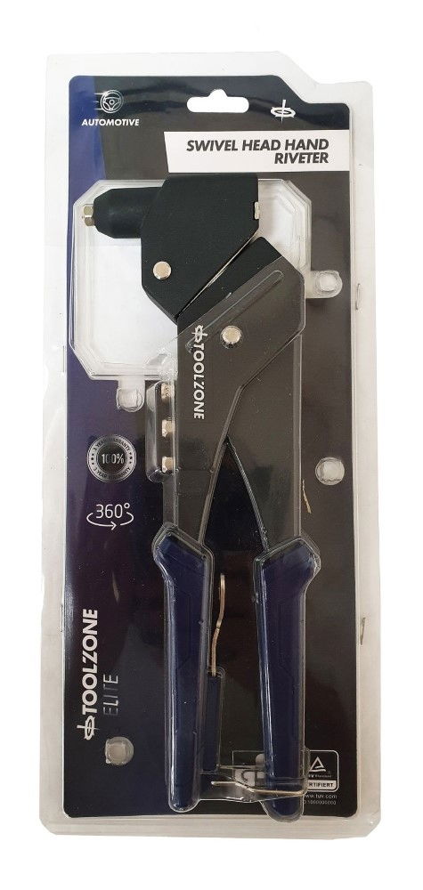 HAND RIVETER SWIVEL HEAD 300mm 2.4-4.8mm - TOOLZONE KDPRV003