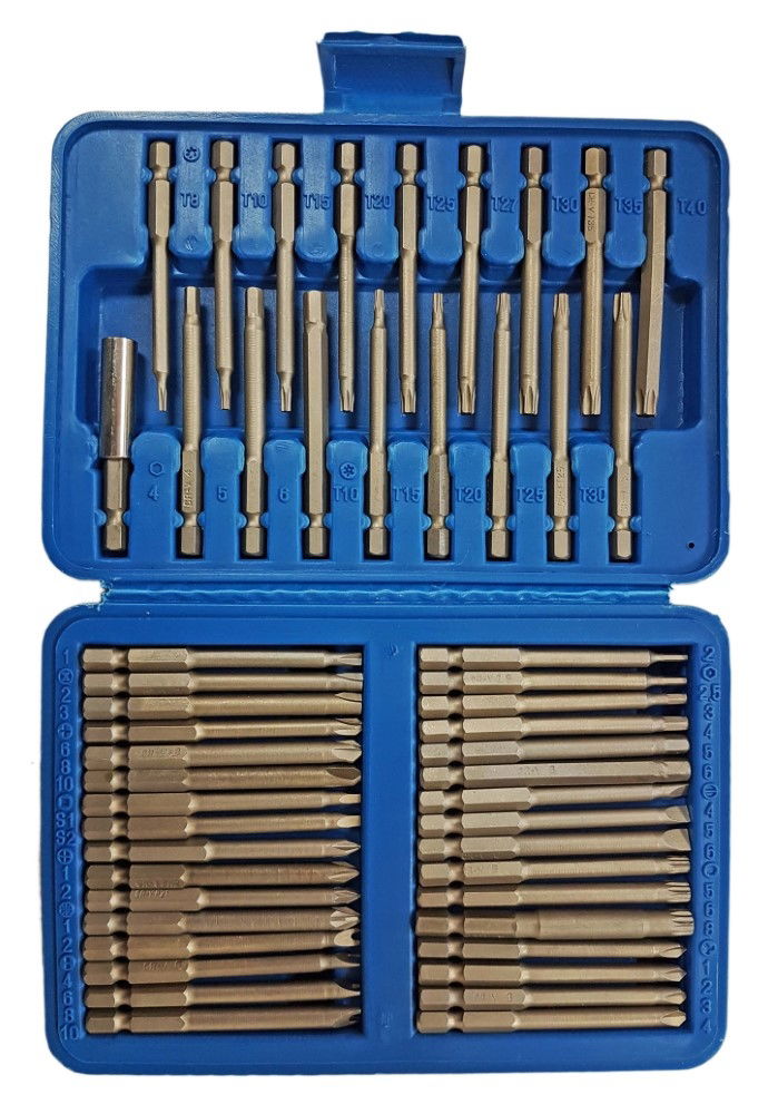 SECURITY BIT SET 50PC EXTRA LONG WITH MAGNETIC HOLDER - TOOLZONE KDPSD088