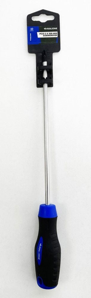 SCREWDRIVER POZI 2 200mm - TOOLZONE KDPSD107