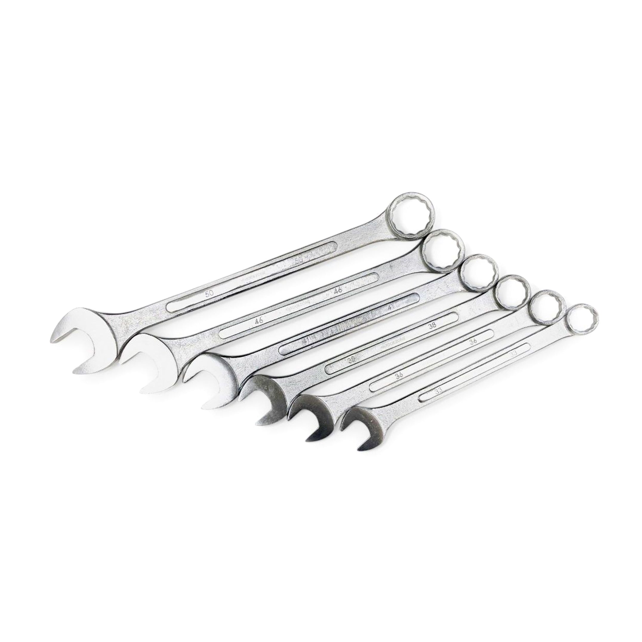 JUMBO COMBINATION SPANNERS SET 6PC 33-50mm - TOOLZONE KDPSP008