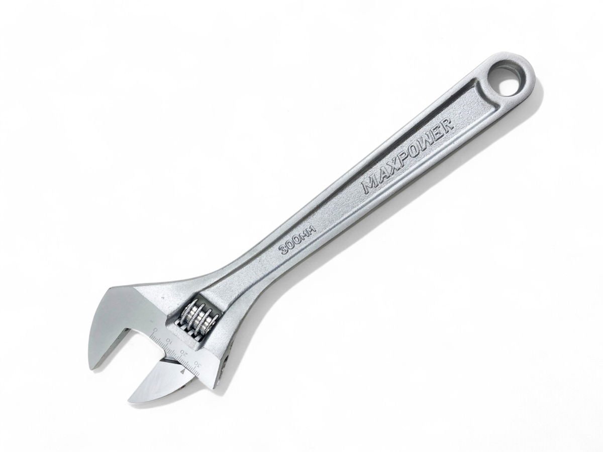 ADJUSTABLE SPANNER 12 MAX JAW 35mm DROP FORGED SATIN FINISH - TOOLZONE KDPSP053