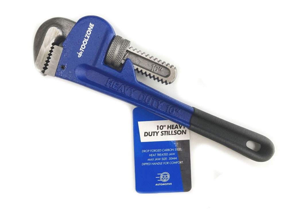STILLSON WRENCH 10 HEAVY DUTY DROP FORGED CARBON STEEL - TOOLZONE KDPSP121