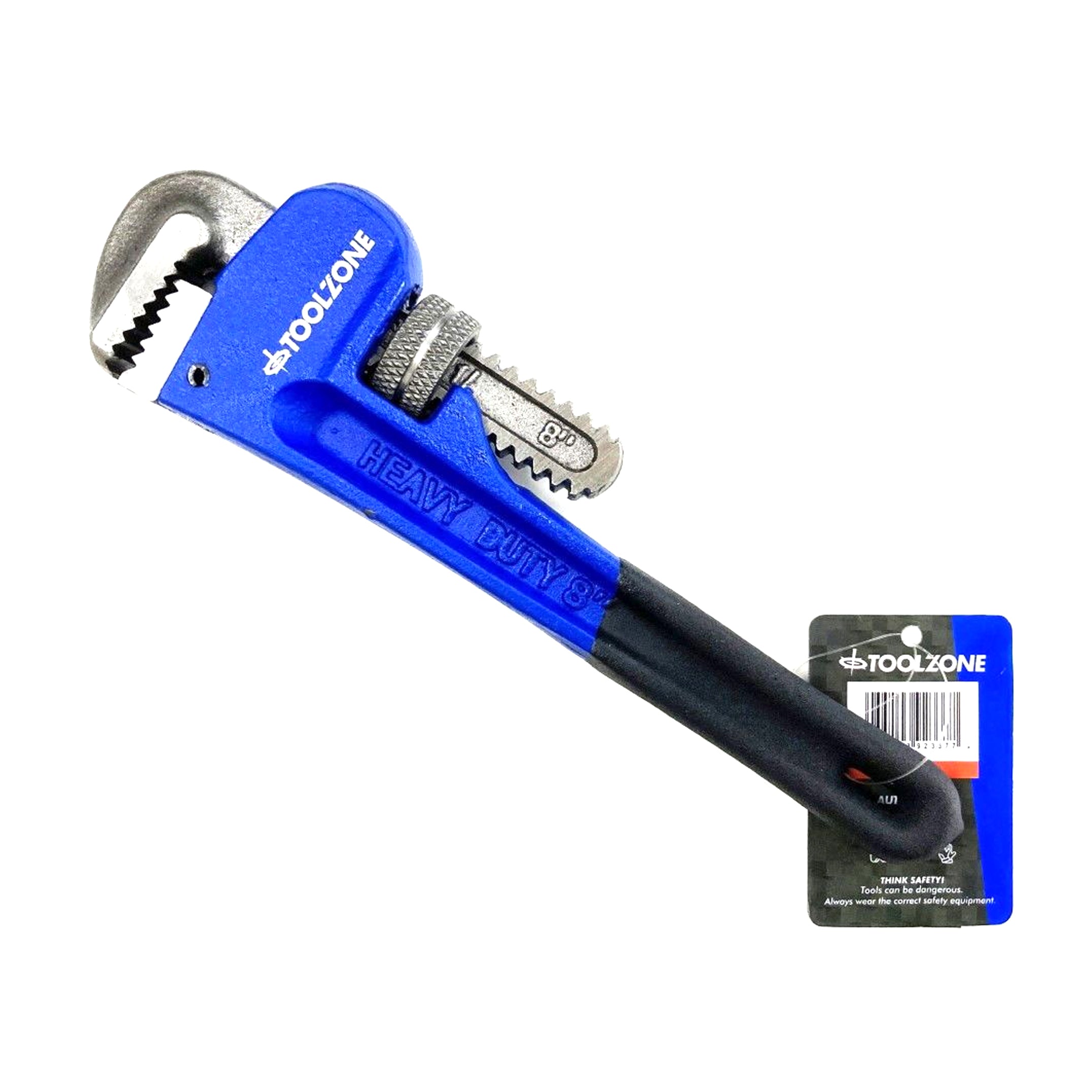 STILLSON WRENCH 8 DROP FORGED CARBON STEEL MAX JAW 30mm - TOOLZONE KDPSP180