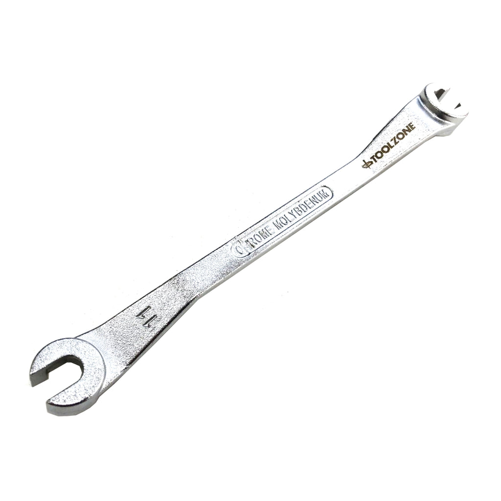BRAKE LINE SPANNER 10 x 11mm 180mm OFFSET DESIGN - TOOLZONE KDPSP196