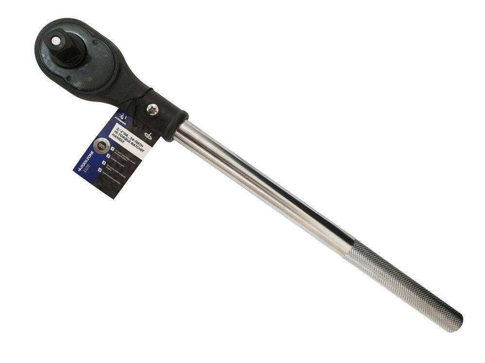 RATCHET HANDLE 3/4 DRIVE 24 TEETH REVERSIBLE CRV QUICK RELEASE - TOOLZONE KDPSS017