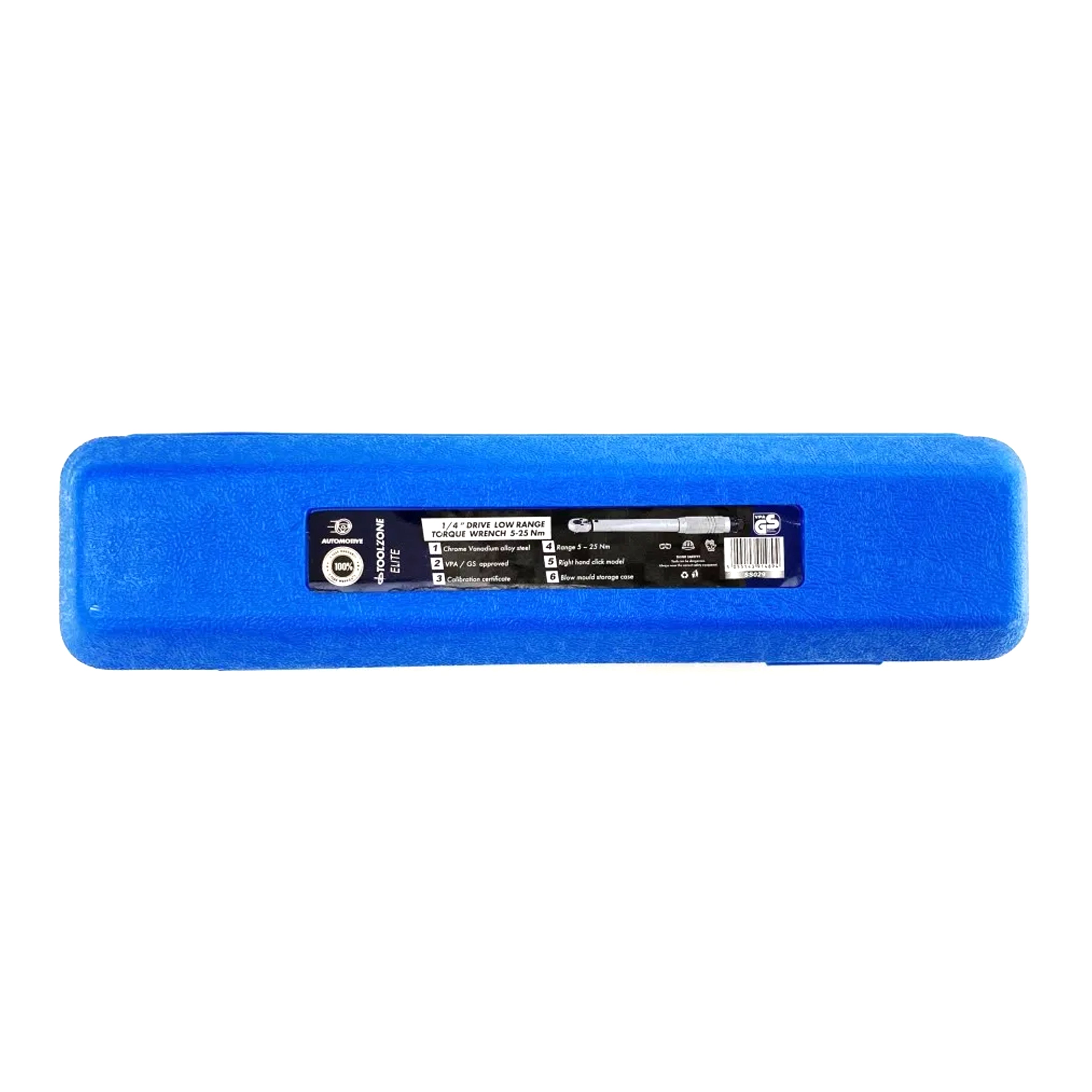 TORQUE WRENCH 1/4 DRIVE 5-25nm CALIBRATION CERTIFICATE LOCKING NUT - TOOLZONE KDPSS029