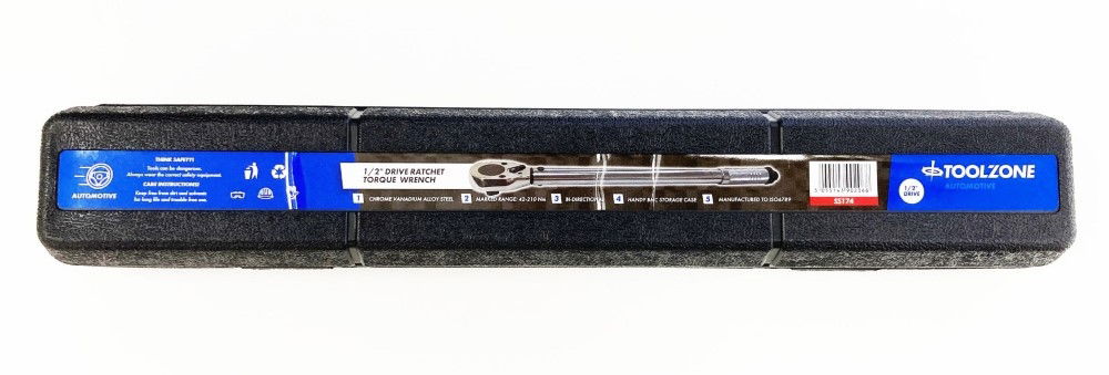 TORQUE WRENCH 1/2 DRIVE 42-210nm ISO6789 CRV SATIN FINISH - TOOLZONE KDPSS174