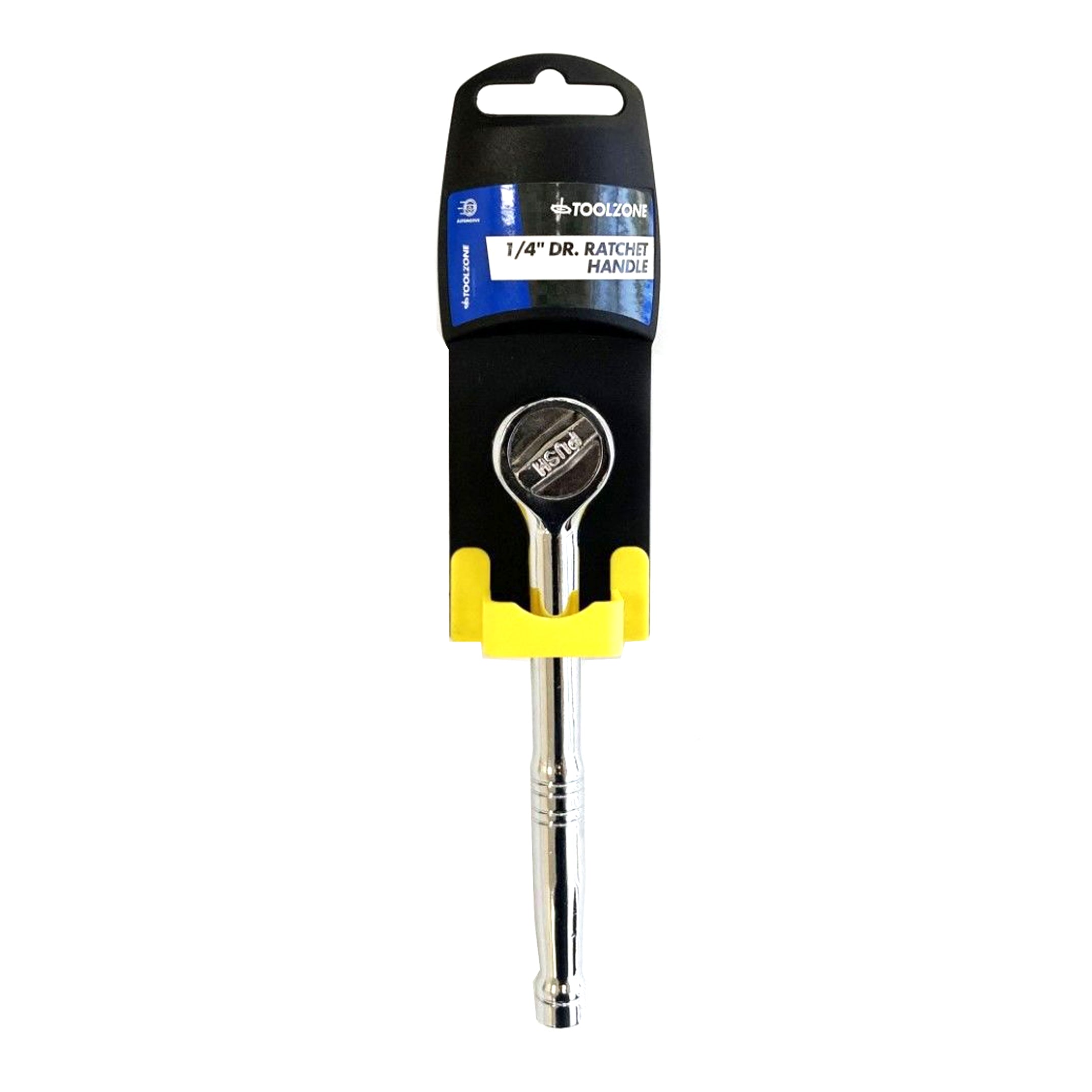 RATCHET HANDLE 1/4 DRIVE POLISHED CHROME QUICK RELEASE - TOOLZONE KDPSS239