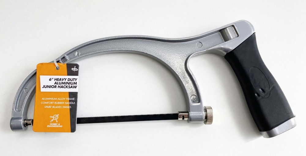 JUNIOR HACKSAW 6 HEAVY DUTY ALUMINIUM FRAME RUBBER HANDLE - TOOLZONE KDPSW079