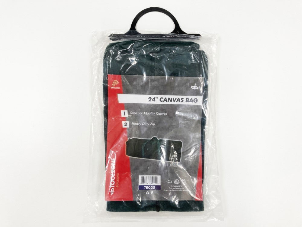 TOOLBAG 24 CANVAS ZIP CLOSURE WATER RESISTANT - TOOLZONE KDPTB020