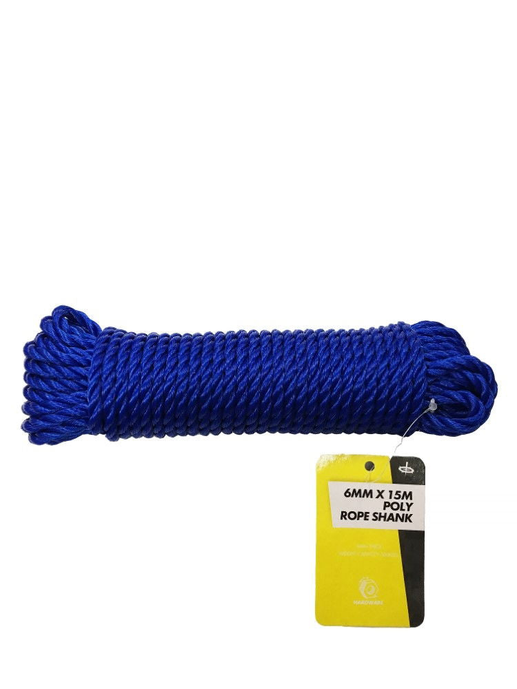 POLY ROPE SHANK 6mm x 15m - TOOLZONE KDPTD014