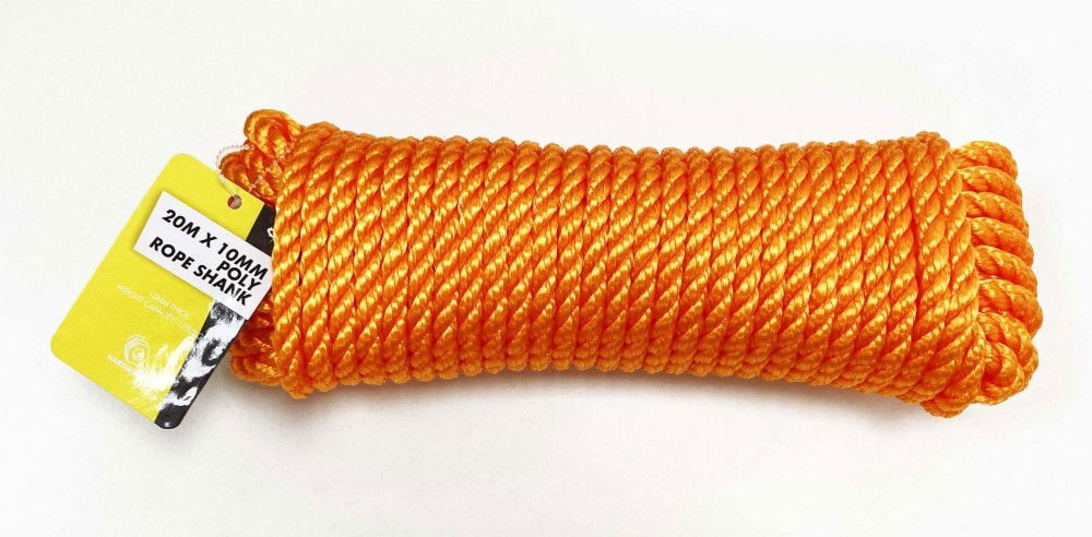 POLY ROPE SHANK 10mm x 20m - TOOLZONE KDPTD015